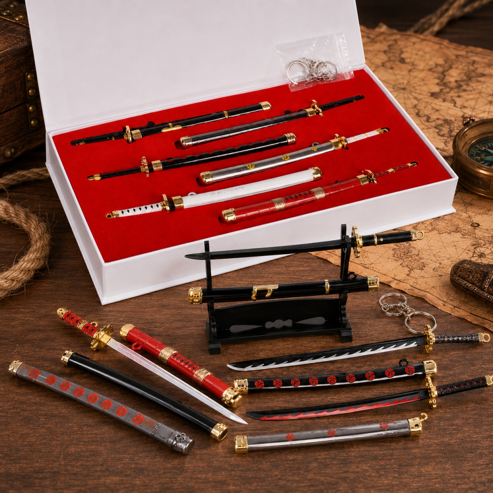 Cosplay Prop Katana - Anime One Piece Zoro Sword Keychain