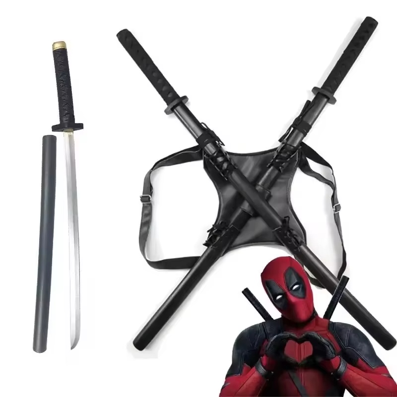 Cosplay Prop Katana - 2025 New 61cm Deadpool Katana PU