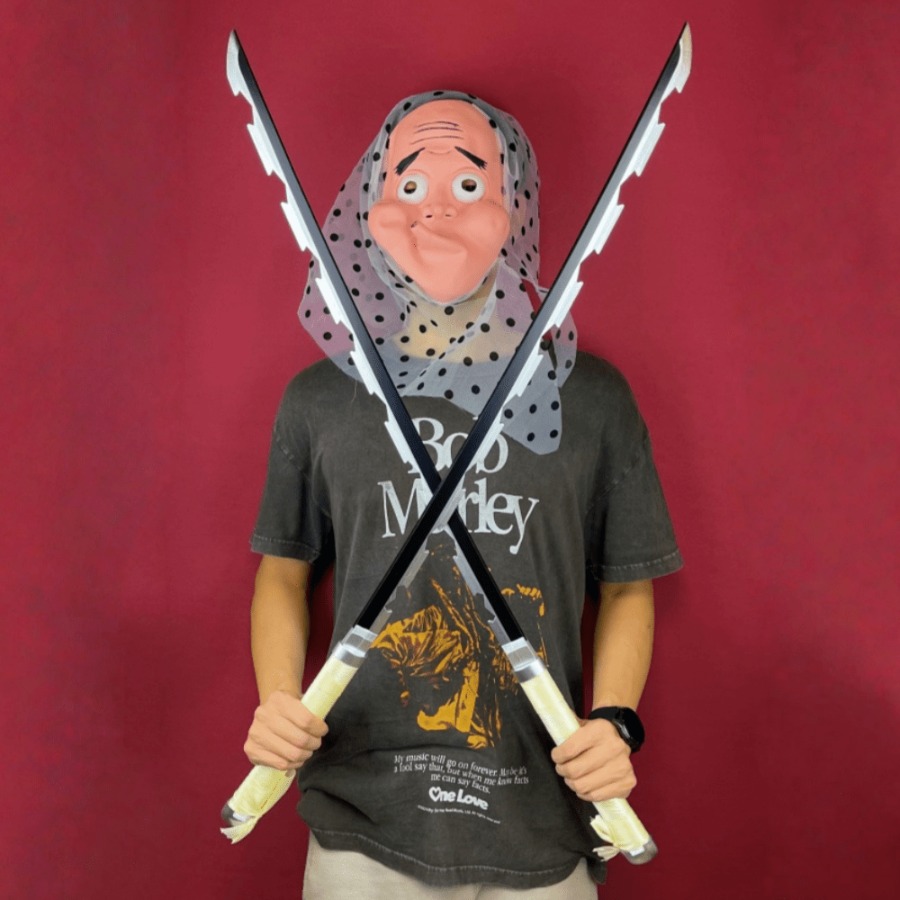 Cosplay Prop Katana - 40inch Demon Slayer Inosuke Katana Kimetsu