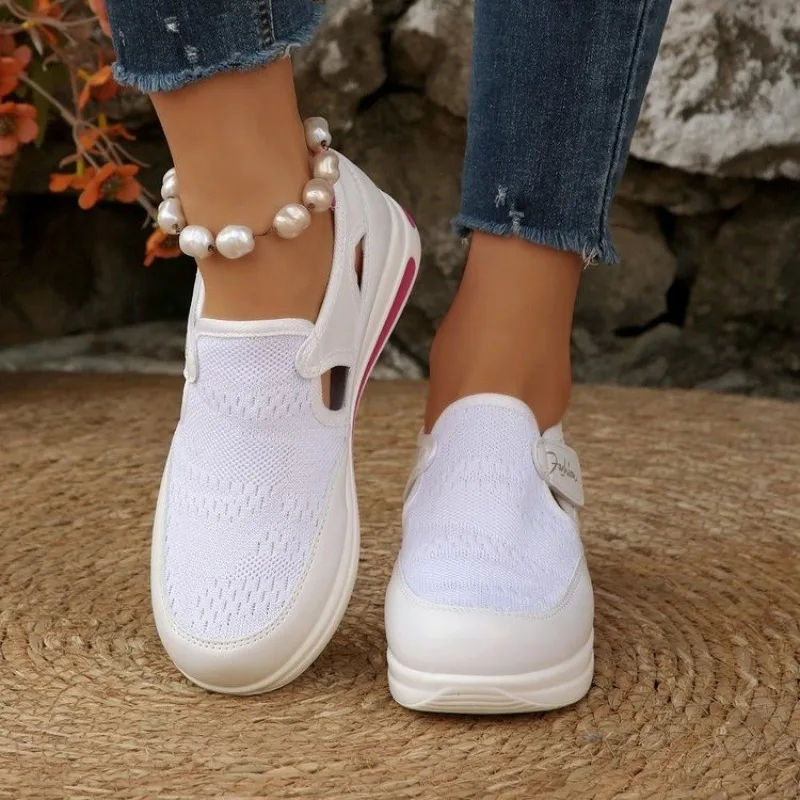 Women Platform Slip on Sneaker - огляд і ціна Velcro Hook Loop