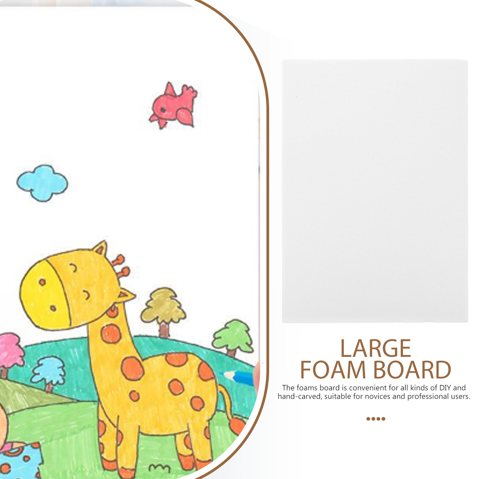 10Pcs Blank Foam Boards Large  - огляд і ціна Cosplay Prop Foam Board