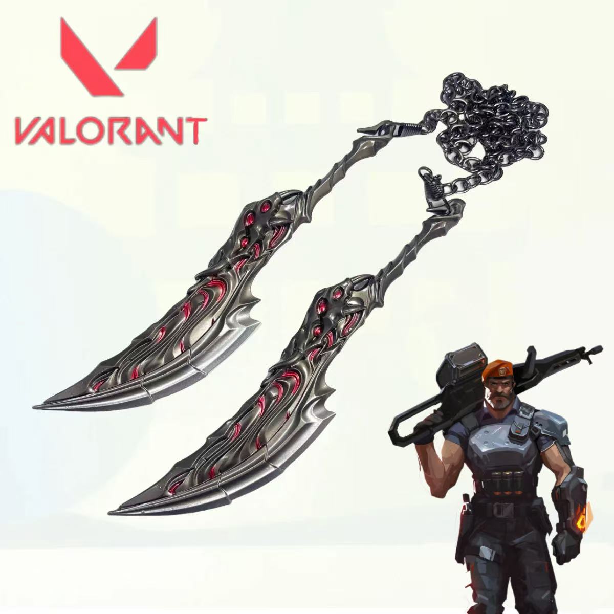 7.1inch Valorant Flame Metal K - огляд і ціна Cosplay Flame Prop