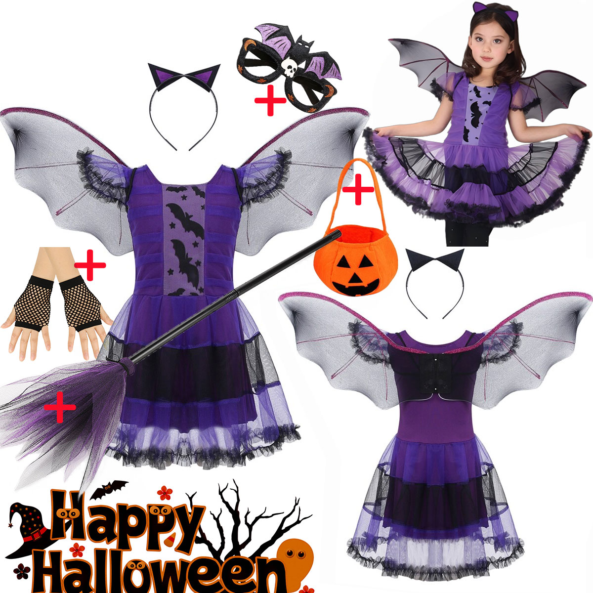Girl Flying Bat Cosplay Costum - огляд і ціна Cosplay Bat Prop