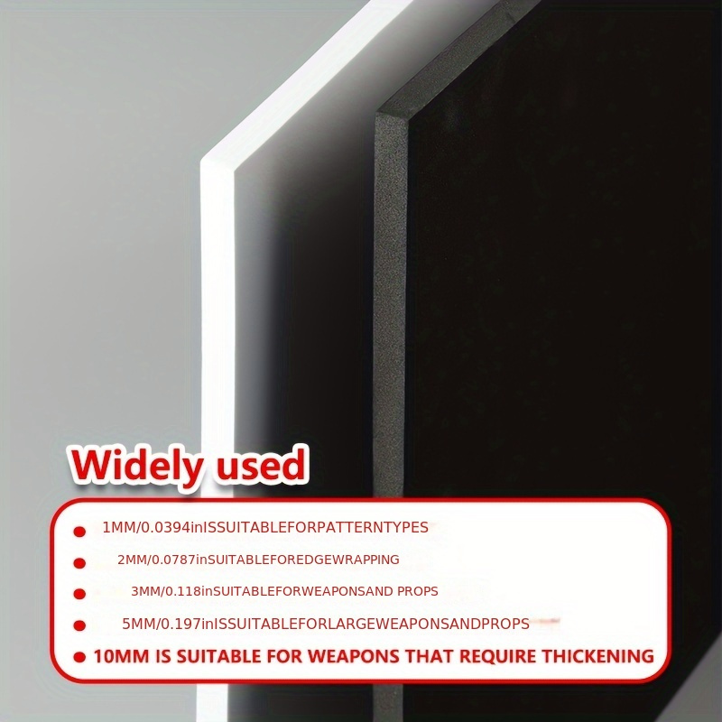 EVA Foam Board 14x39 Inch, 3mm - огляд і ціна Cosplay Prop Foam Board