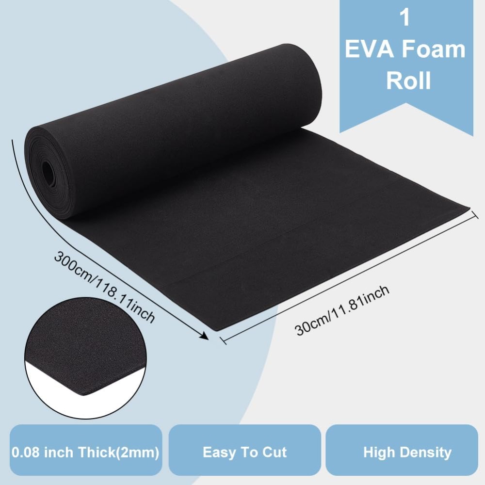 EVA Foam Craft Sheets Black 30 - огляд і ціна Craft Foam Roll