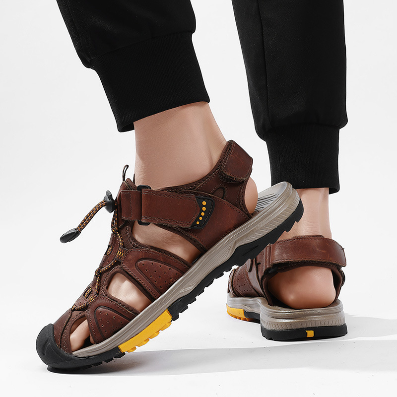 Large Size New Summer Men's To - огляд і ціна Velcro Hook Loop