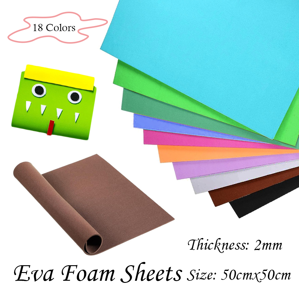 18 Colors 2mm Thick Colorful   - огляд і ціна Eva Foam Sheet