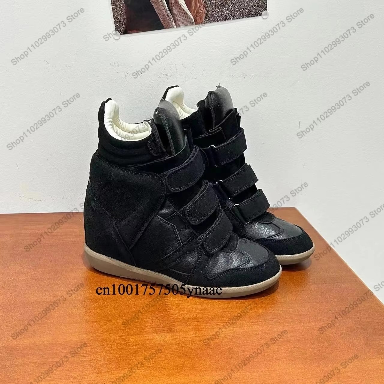 Women Hidden Wedge Heel High‑T - огляд і ціна Velcro Hook Loop