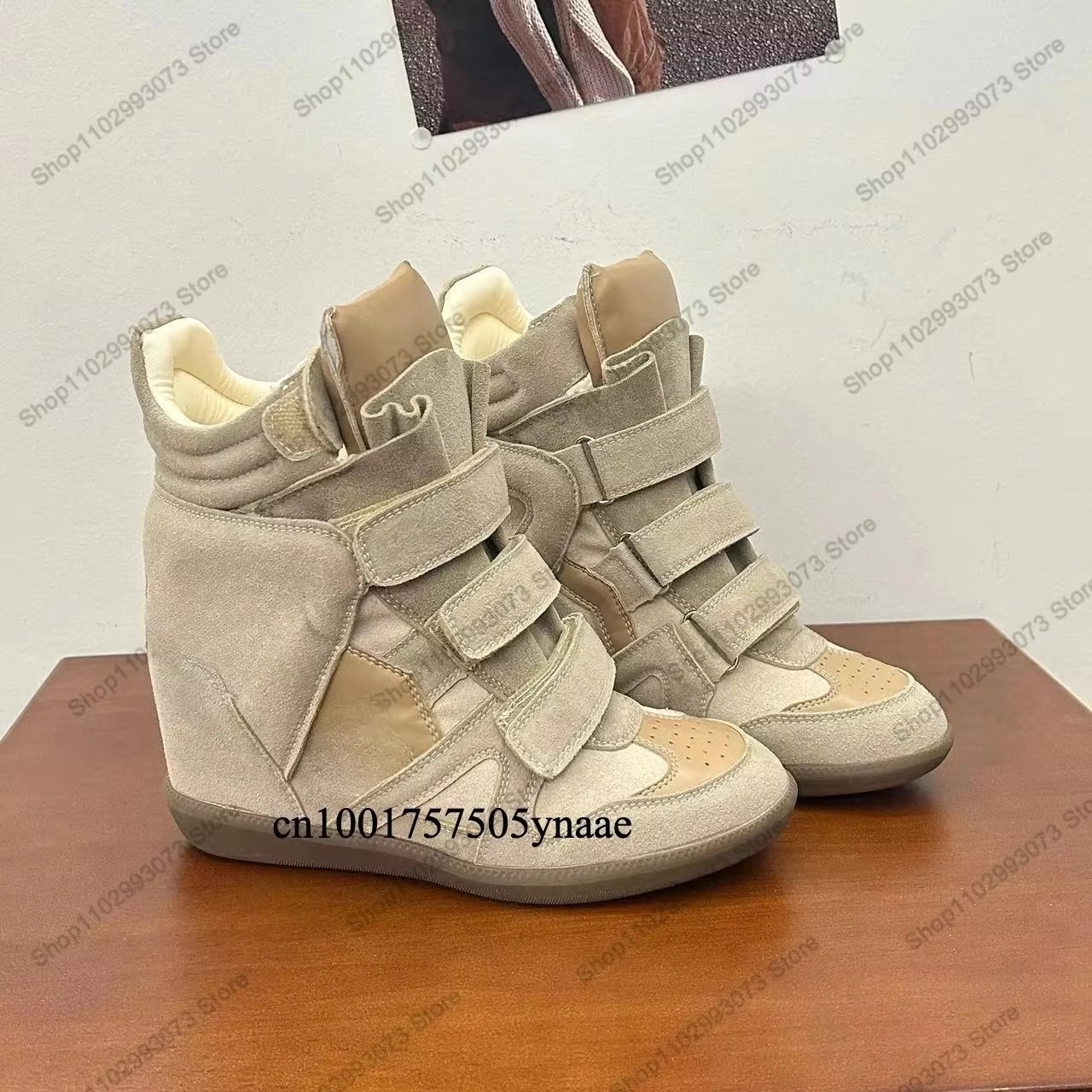 Women Hidden Wedge Heel High‑T - огляд і ціна Velcro Hook Loop